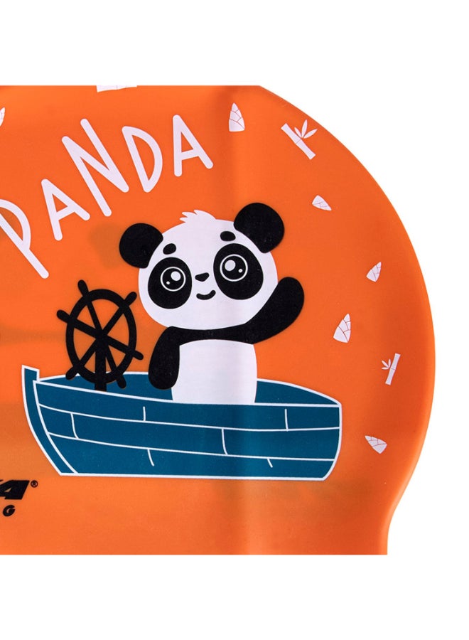 Viva Swimming Printed Cap For Kids - Orange - Image 2